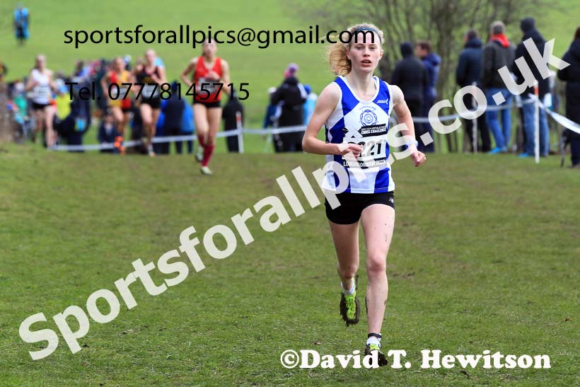 Womens Under-17s 2023 UK CAU Inter Counties Cross Country Champs, Prestwold Hall, Loughborough. Photo: David T. Hewitson/Sports for All Pics
